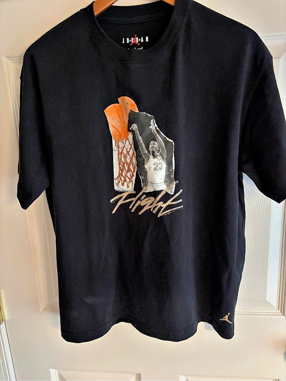 Jordan Flight Women's Graphic T-Shirt Black Size Large